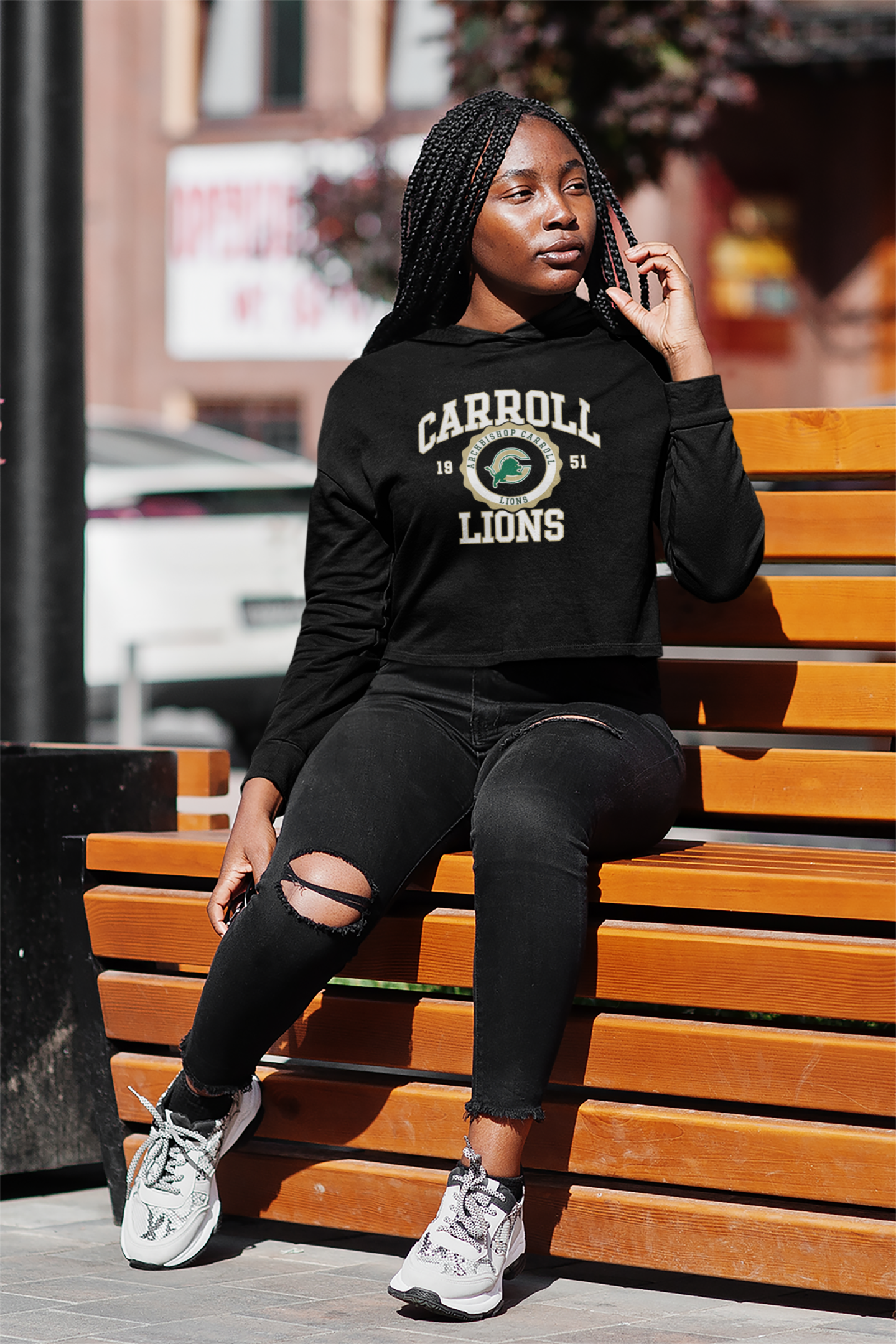Carroll women's crop hoodie