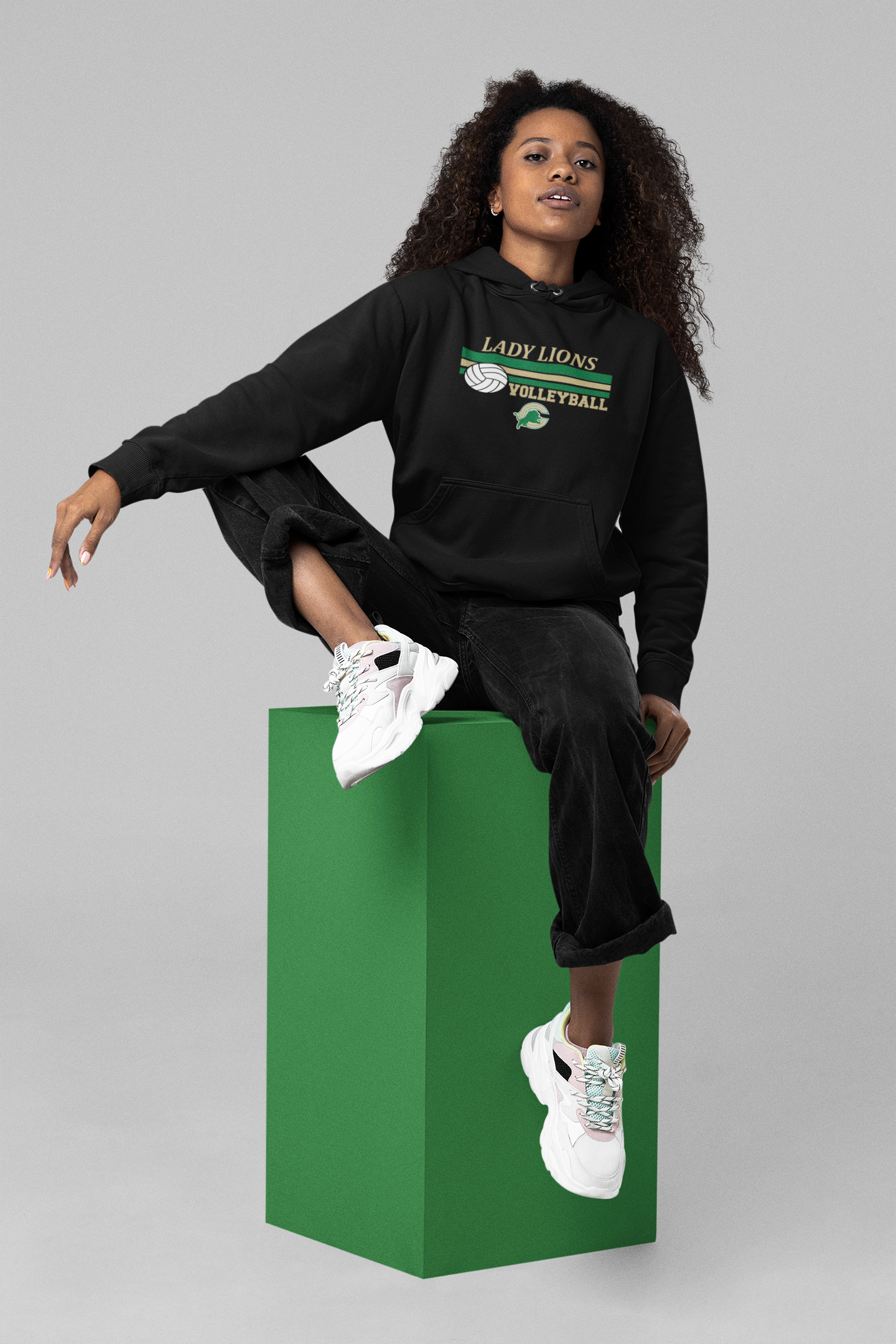 Unisex 50/50 Pullover Hoodie Lady Lions VOLLEYBALL