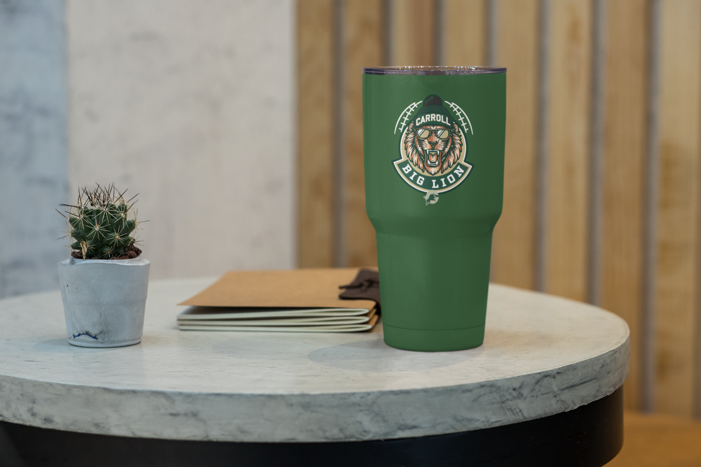 Big Lion Tumbler green 30oz