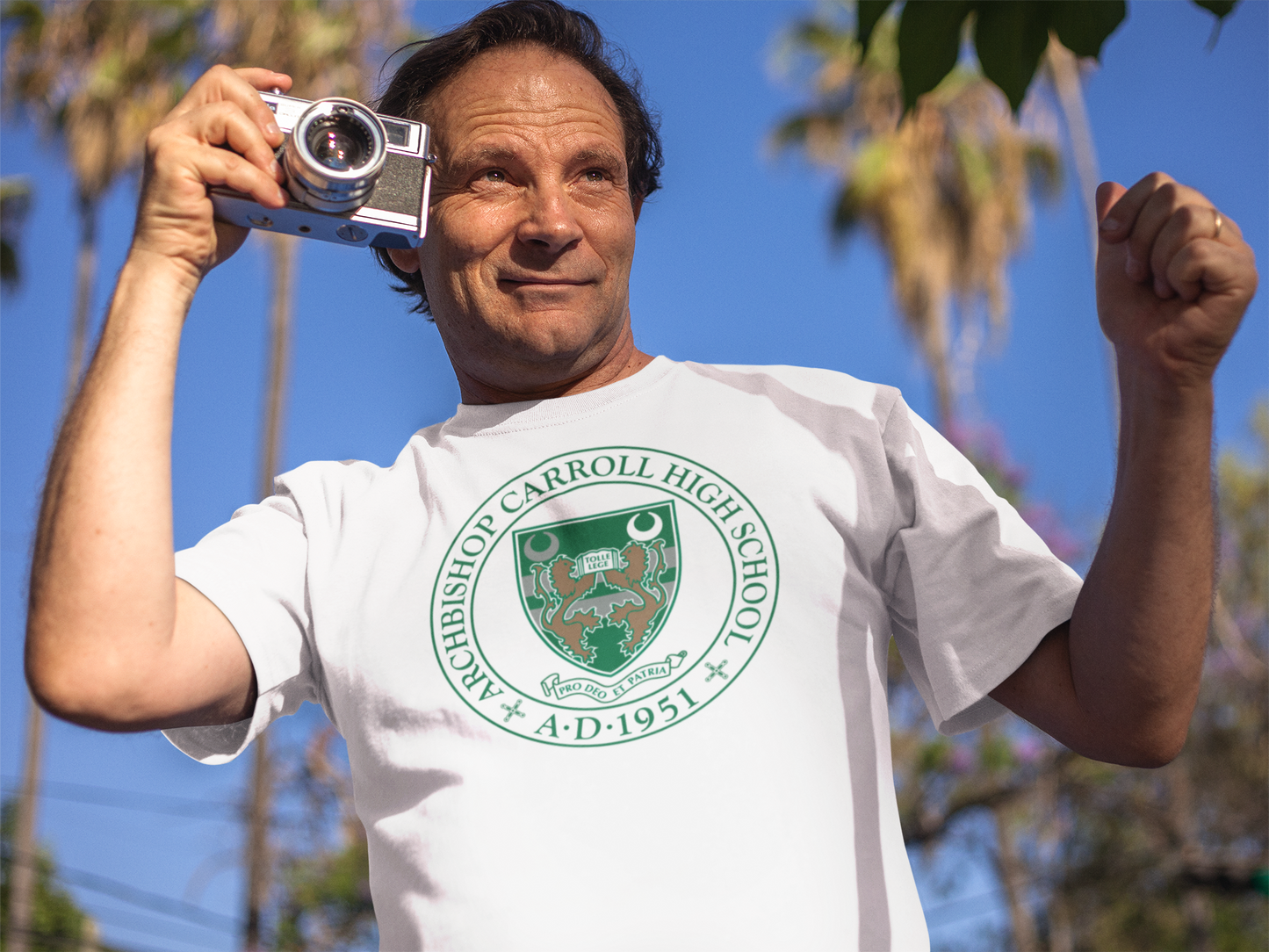 Archbishop Carroll High School Pro Deo Et Patria Tee shirt unisex