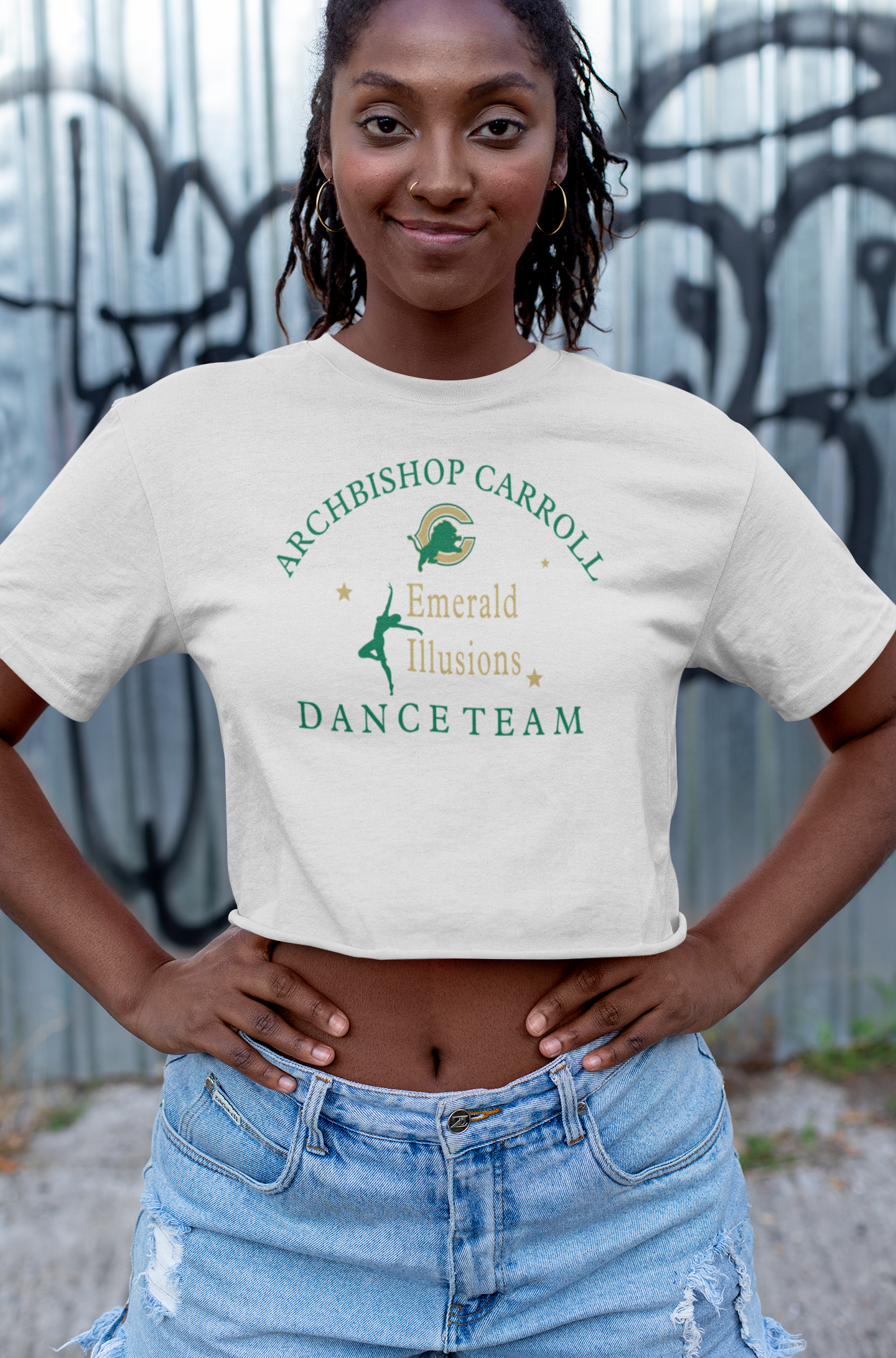 Emerald Illusions Dance Team crop top