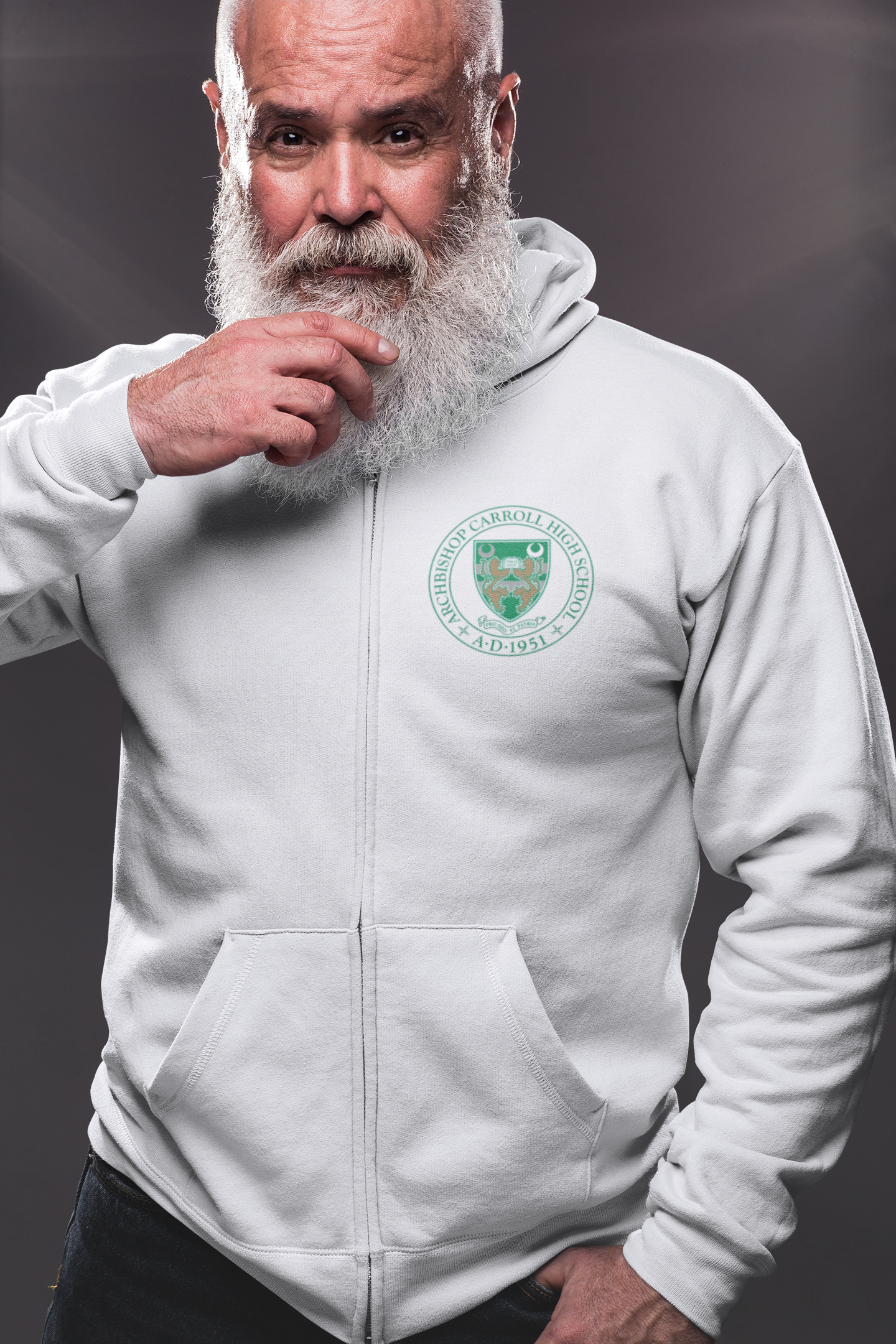 WE ARE CARROLL ZIP HOOD UNISEX