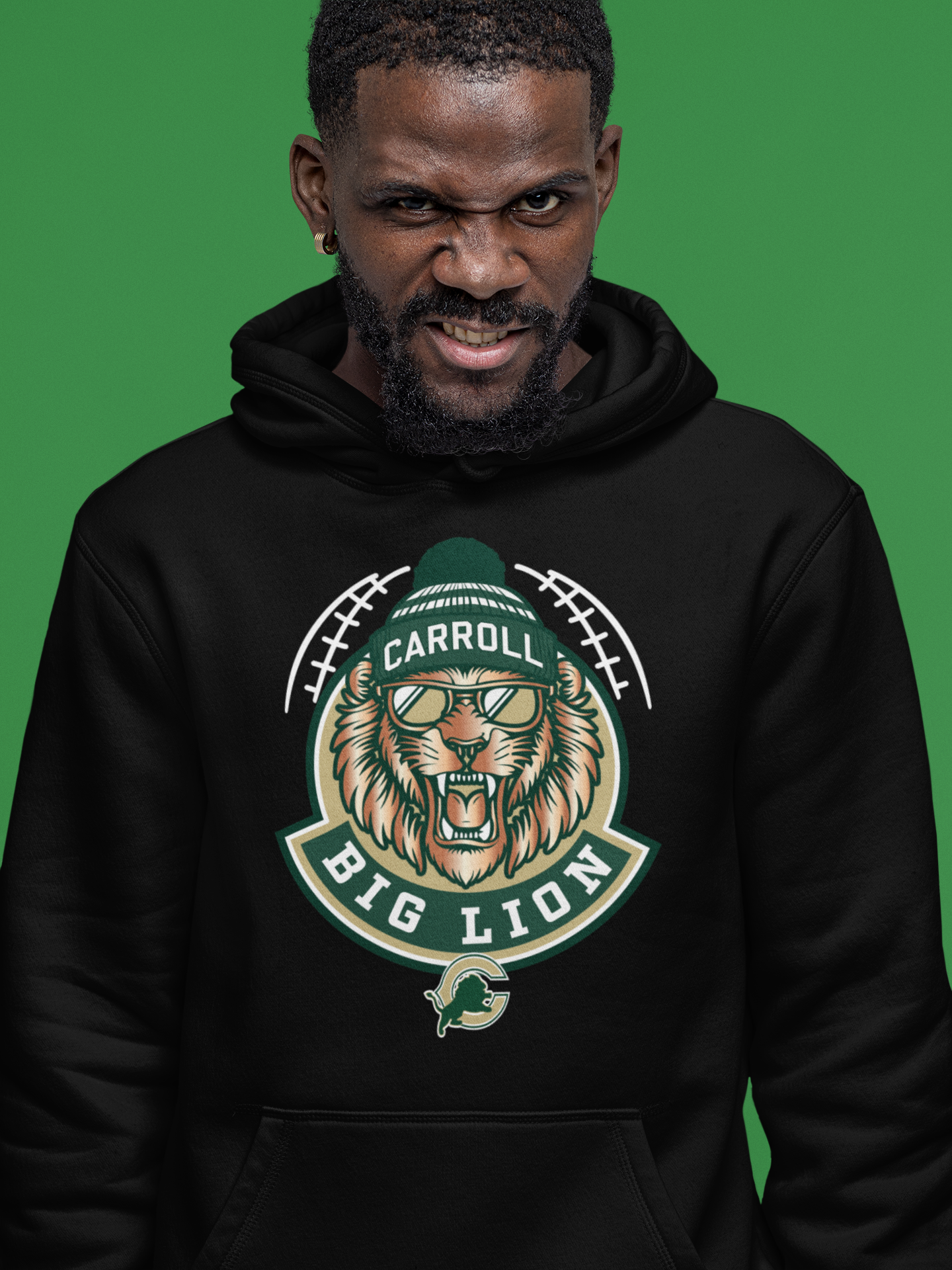 BIG LION HOODIE CARROLL unisex