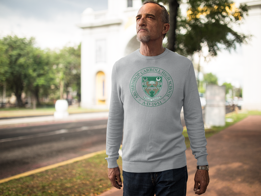 Archbishop Carroll High School Pro Deo Et Patria Sweatshirt gray