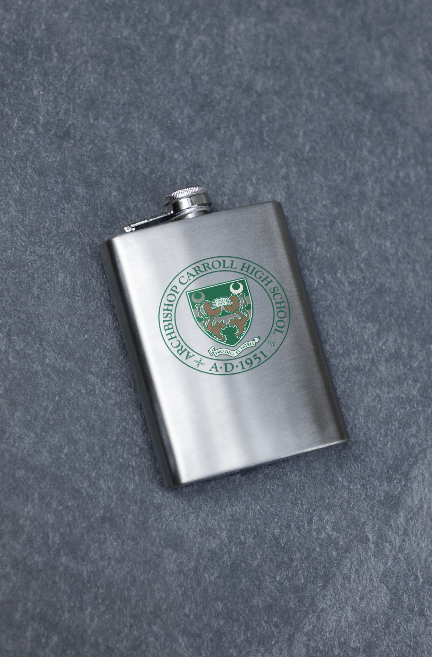 Archbishop Carroll Solid Flasks Stainless Steel