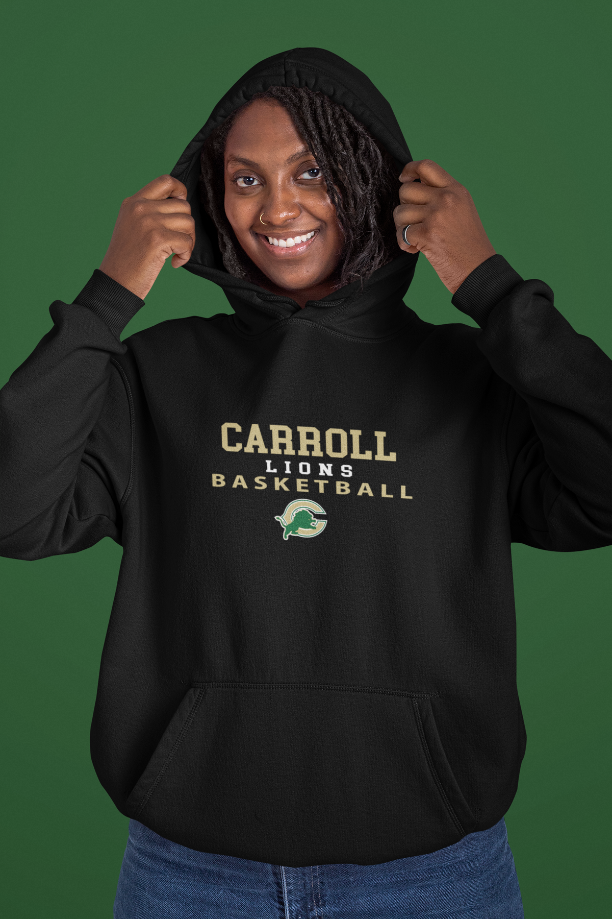 Carroll Lions Basketball hoodie unisex