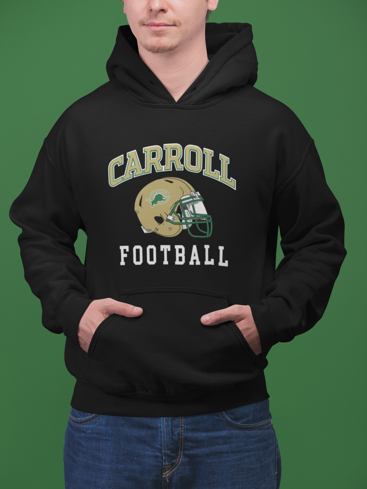 Carroll Lions Football Hoodie unisex