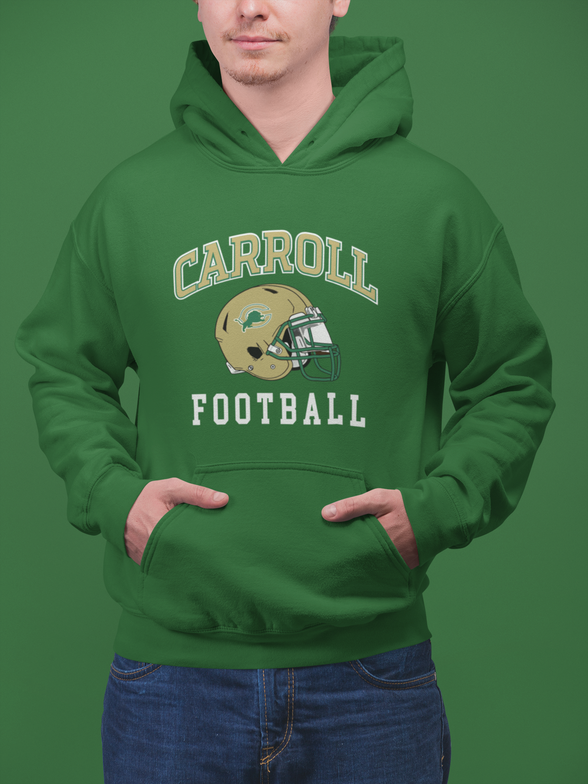 Carroll Lions Football Hoodie unisex