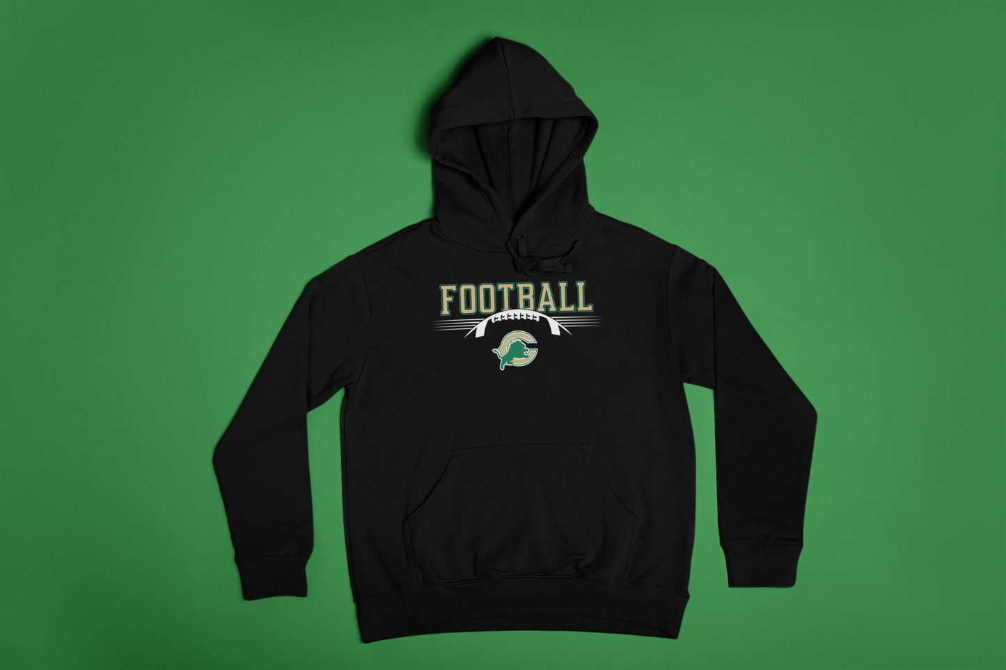 Black Hoodie Carroll Lions Football unisex