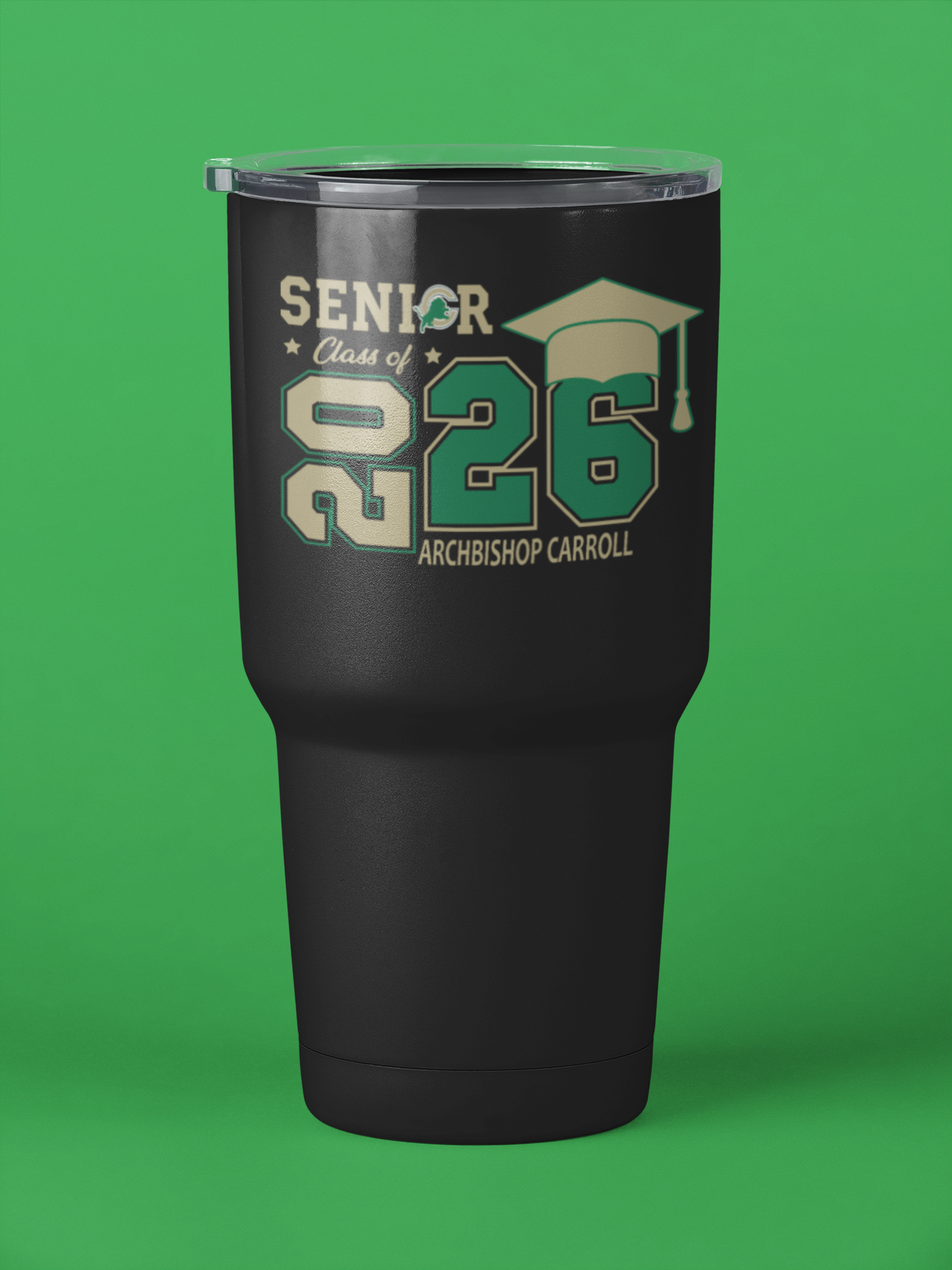 Carroll Class of 2026 Tumbler white & black